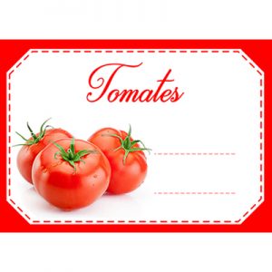 étiquette confiture tomates