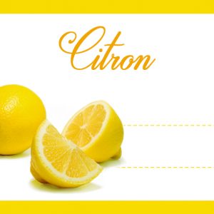 etiquette confiture citron